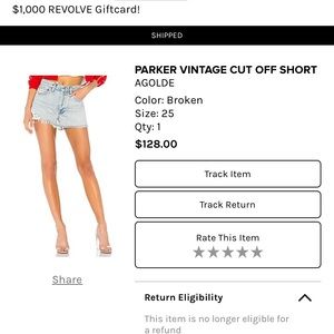 Agolde shorts- Parker